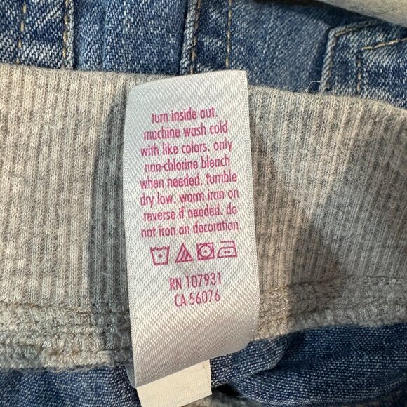 Justice Girls Simply Low PEDAL Capri Denim Blue Jeans Size 12 (SKU: 150G) - Picture 4 of 5